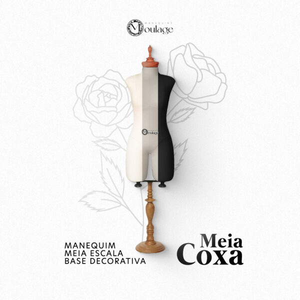 Manequim Meia escala - Meia coxa - Base Madeira (2K24)